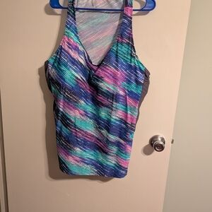Plus 5x Tankini Set Swimwear